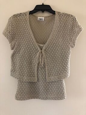 2 piece separates crochet top